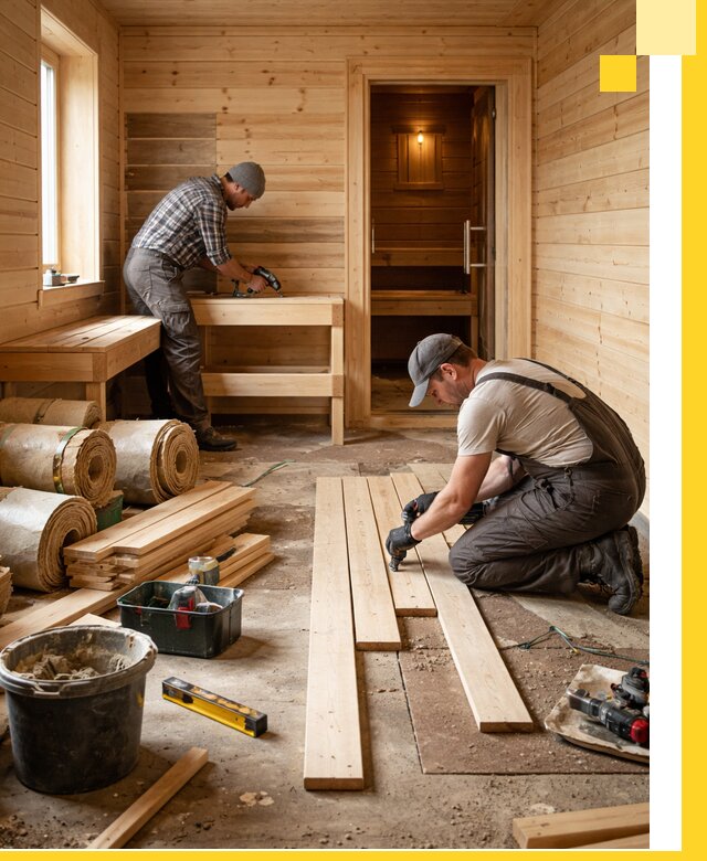 Индивидуальный проект бани с комнатой отдыха под ключ в Курске