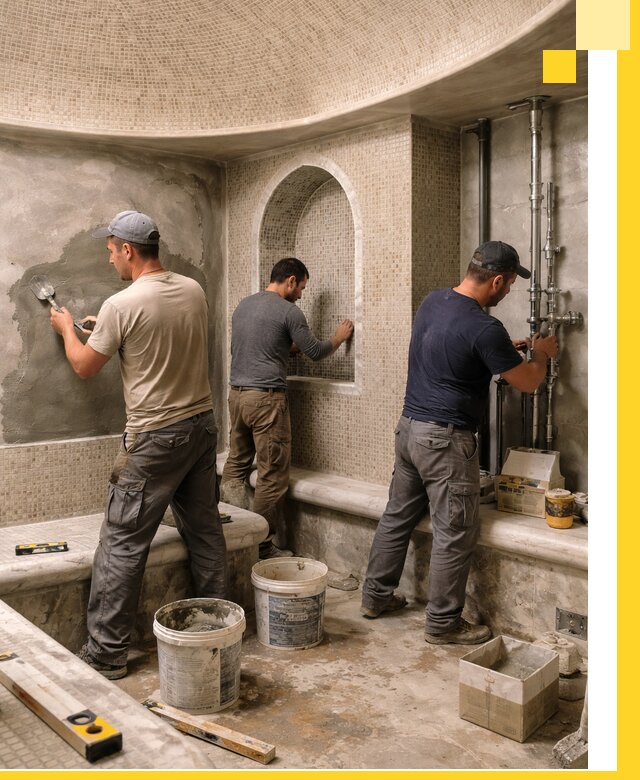 Профессиональный монтаж хамамов под ключ в Курске с гарантией