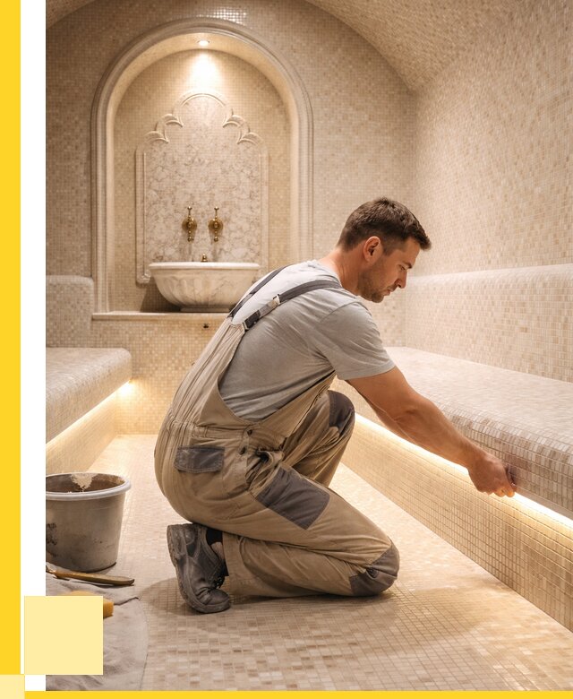 Отделка хамамов под ключ в Курске от 5733 р. | ЭриданКус