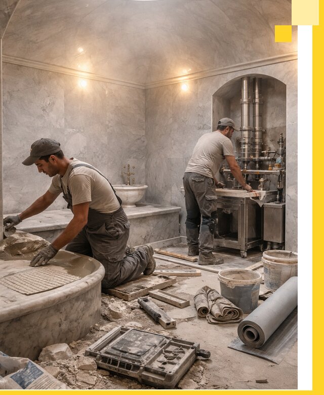 Строительство турецких бань хаммам под ключ в Курске