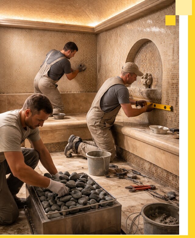 Проектирование и строительство хамама и сауны в Курске